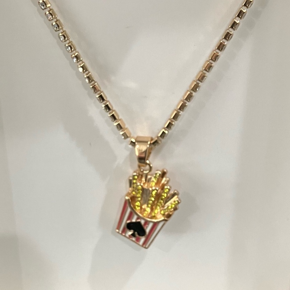 Kate Spade Necklace with French Fry Pendant - Picture 3 of 5